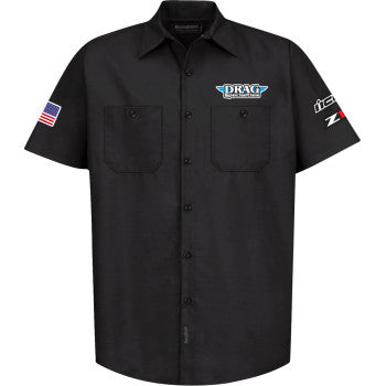 THROTTLE THREADS Drag Specialties House 25 Shirt - Black - 4XL DRG32ST24BK4R