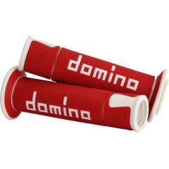 IN STOCK DOMINO A450 Grips - Domino - Red/White  A45041C4642B7-0