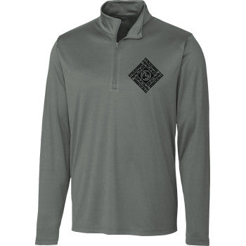 MOOSE OFFROAD Spin Sync Quarter Zip Pullover - Gray - 2XL 3050-6973