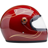 BILTWELL Gringo S Helmet - Flames - Gloss Garnet Red - Medium 1003-594-503