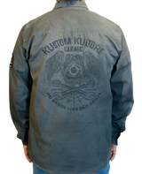 LETHAL THREAT Kustom Kulture Flying Eyeball Long-Sleeve Shirt - Gray - Medium MG60133M