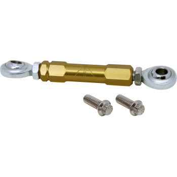 ALLOY ART Adjustable Stabilizer Link - Front - Gold Anodized - Touring CFL-3