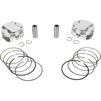 JE PISTONS Piston Kit - 4.125" Bore - 4.375" Stroke - 12.0:1 CR - 107" M8 398756