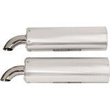 TRINITY RACING Full Dual Exhaust System - Brushed - RZR XP 1000 TR-4190D
