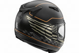 ARAI HELMETS - Signet-X US Flag Helmet Signet-X Helmet - US Flag - Black Frost - Small -  0101-18518