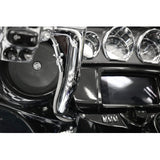 FAT BAGGERS INC. EZ Install Upper Clutch Cable - FLHX/FLTR - +10" - Braided Stainless Steel/Chrome 108010-C