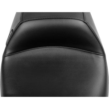 LE PERA Outcast Seat - With Backrest - Plain - FLH/FLT '23-'24 LV-987BR