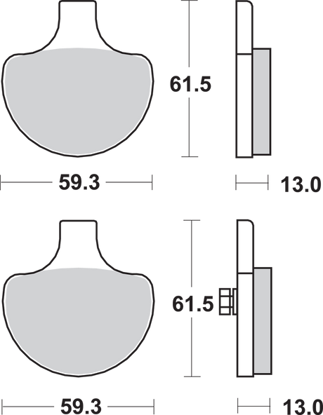 SBS Sintered Brake Pads - Harley-Davidson 579H.HS