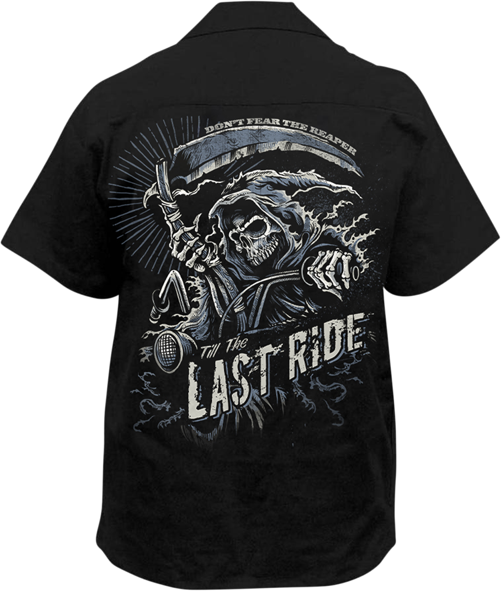 LETHAL THREAT Last Ride Shirt - Black - 2XL HW50214XXL