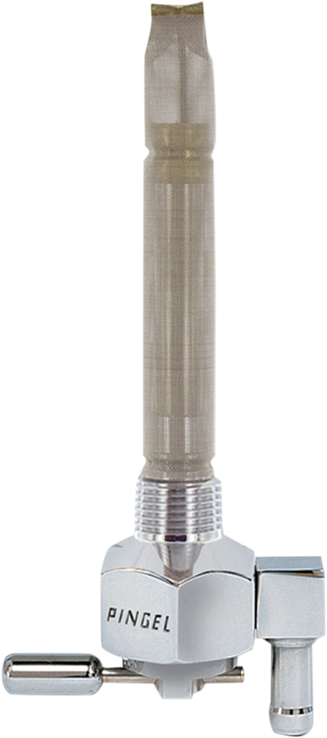 PINGEL Hex Fuel Valve - Chrome - 3/8" NPT 6291-CH