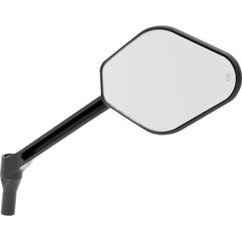 DRAG SPECIALTIES Mirror - Adjustable - Diamond - Black - Long Stem - Right 0640-1865
