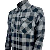 GERBING HEATED CLOTHING 7 V Battery Heated Flannel Shirt - Gray/Black - Medium GER7VFS-BG-M