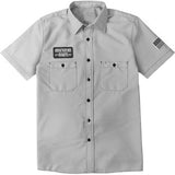 American Biker Biker Sam Contrast Stitch Shop Shirt - Gray/Black - XL ABBSAM17ST8SBXR