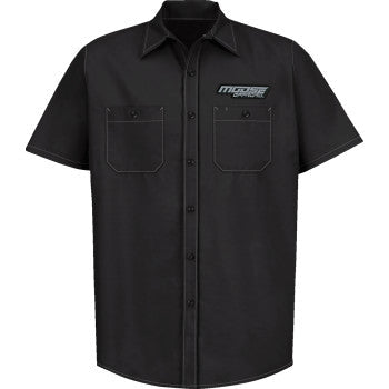 MOOSE OFFROAD Moose Offroad Shop Shirt - Black - Large MRS01S8BCHLR