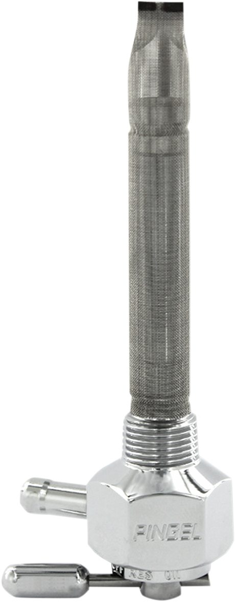 PINGEL Hex Fuel Valve - Chrome - 3/8" NPT 1211-CH