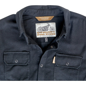 BILTWELL HI Test Flannel Shirt - Black - Medium 8128-124-003