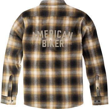 American Biker American Biker Mr Piston Flannel Shirt - Brown - XL ABBPISTON01ST61BRXR