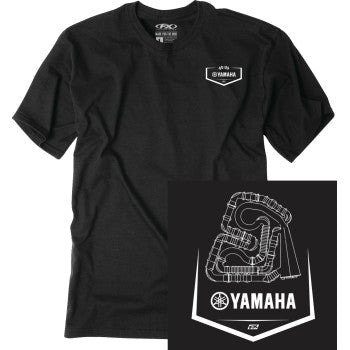 FACTORY EFFEX Yamaha Track T-Shirt - Black - Large 28-87204