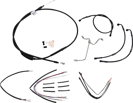 BURLY BRAND Control Kit - 16" Ape Hanger Handlebars B30-1171