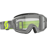 SCOTT Split OTG Goggle - Light Gray/Neon Yellow - Clear Works Lens 285537-7697113
