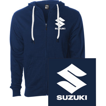 FACTORY EFFEX Suzuki Icon Zip-Up Hoodie - Navy - XL 28-88456