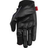 THRASHIN SUPPLY CO. Stealth Leather Palm Flame Gloves - Red - Large SV1-21-10
