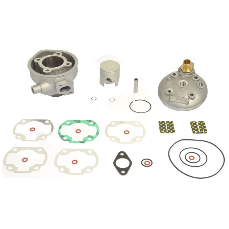 Athena 98-00 Aprilia 51 LC 50 47.6mm Bore 70cc 10mm Pin Flat Piston Big Bore Cylinder Kit w/Head 81100