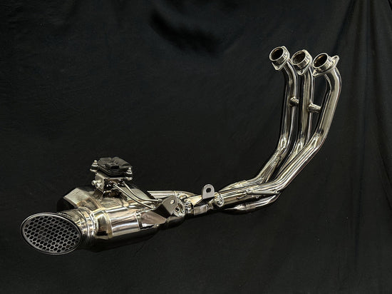 Vandemon Yamaha GEN4 2024 XSR900 and XSR900 GP Stealth Titanium Exhaust System YAMAXS9LMTIEXHWVA VA-162