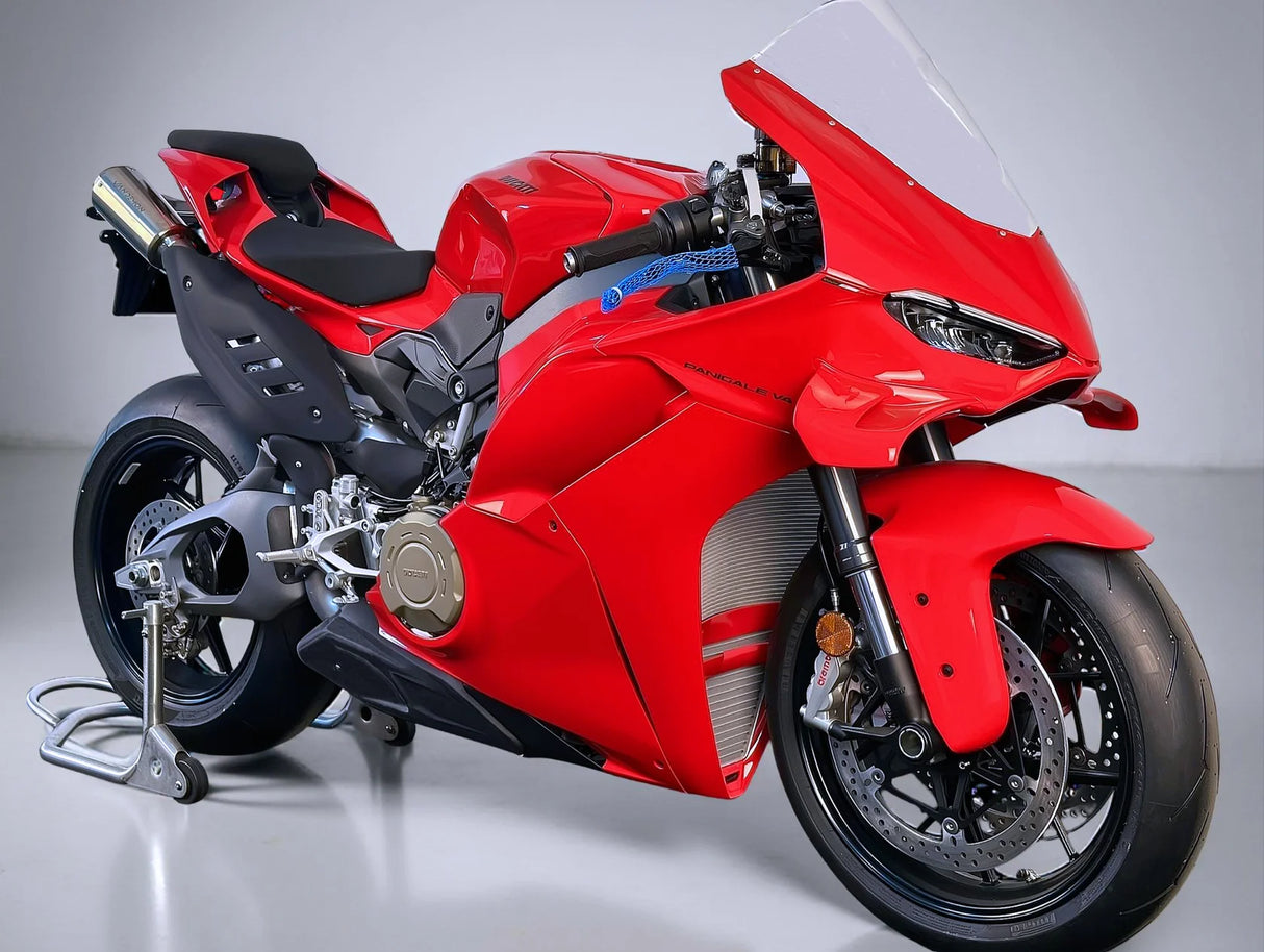 Vandemon Ducati Panigale V4/ V4S Titanium High Mount Slip-On 2025-2026 DUCV4PANTIMUFHMA VA-176