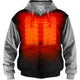 GERBING HEATED CLOTHING 7 V Battery Heated Hoodie - Black - XL GERHDY7VUNIBLKXL