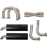 TRINITY RACING Full Dual Exhaust System - Black - RZR XP 1000 TR-4190D-BK