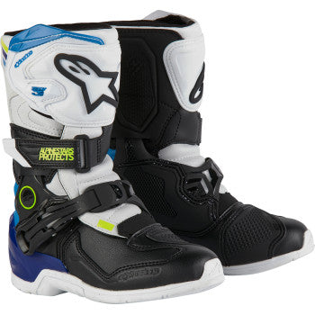 ALPINESTARS Kids Tech 3S Boots - White/Black/Blue - US 13 2014524-2179-13