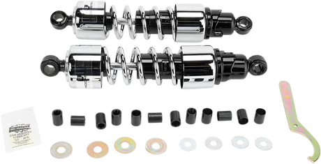 PROGRESSIVE SUSPENSION Shocks - 412 Cruiser Series - Chrome - 13" - Standard/Heavy Duty 412-4212C