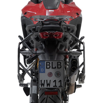 SW-MOTECH TRAX ADV Aluminum Case System - Black - Ducati Multistrada V4 '21-'24 KFT.22.822.70200/B