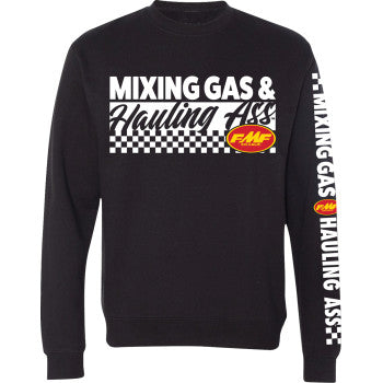 FMF Mixin Crew Fleece - Black - Large FA25121901BLKLG