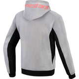 ALPINESTARS Chrome Super Airflow Hoodie - Black/Mid Gray/Red Fluo - Small 4200226-1196-S