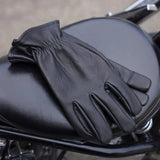 THRASHIN SUPPLY CO. Roper Leather Gloves - Black - Medium TRG-01-09