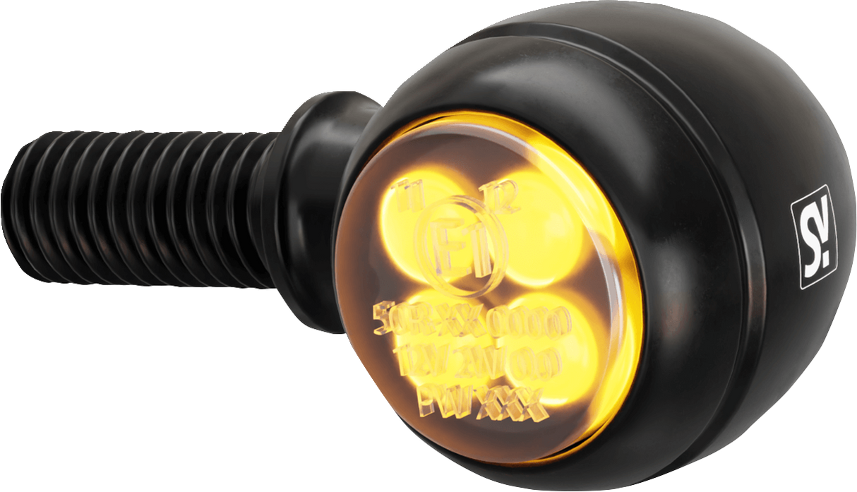 HIGHSIDER Run/Turn/Brake Signal - Amber/Red - Black 254-296