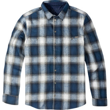 American Biker American Biker Mr Piston Flannel Shirt - Blue - Medium ABBPISTON02ST61BLMR