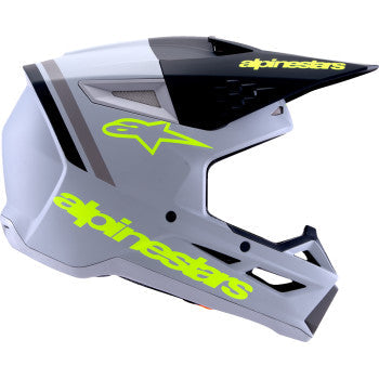 ALPINESTARS SM3 Helmet - Radium - Matte Gray/Black/Yellow Fluo - 2XL 8300826-9510-XXL