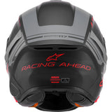 ALPINESTARS Helmet S-R7 A-Core Bk/Gy/Rd Matt Ece06/Dot Xs 8203426-1653-XS