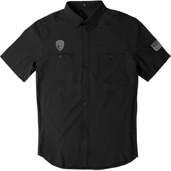 American Biker Let's Ride Vented Shirt - Black/Gray - XL ABBLETSRIDE16ST26BKX