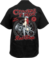 LETHAL THREAT Crooked Piston Shirt - Black - Medium HW50230M