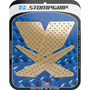 STOMPGRIP Traction Pad Tank Grips - Volcano - Clear - KLR 300/SM 55-10-0089-1C