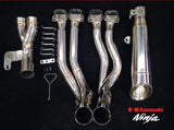 VANDEMON Polished Titanium Exhaust System Ninja H2 & H2R 2015-26 KAWAH2TICSPOLEXHD VA-143
