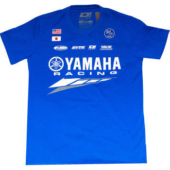 D'COR VISUALS Yamaha Factory T-Shirt - Blue - XL 80-125-4