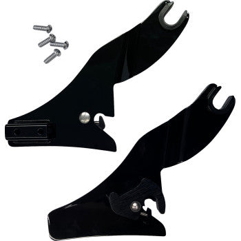 DRAG SPECIALTIES Quick Release Side Plates - Black X08-0021GB