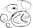 BURLY BRAND Handlebar Cable and Brake Line Kit - Extended - Sportsters - 14" T-Bar Handlebars - ABS B30-1267