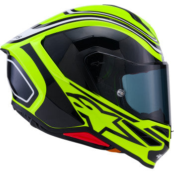 ALPINESTARS Supertech R7 Helmet - Zeal - 22.06 - Gloss Yellow Fluo/Black/White - Small  8202826-5021-S