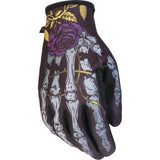 Z1R Women's Reflective Bone Gloves - Black - Large 3302-1031